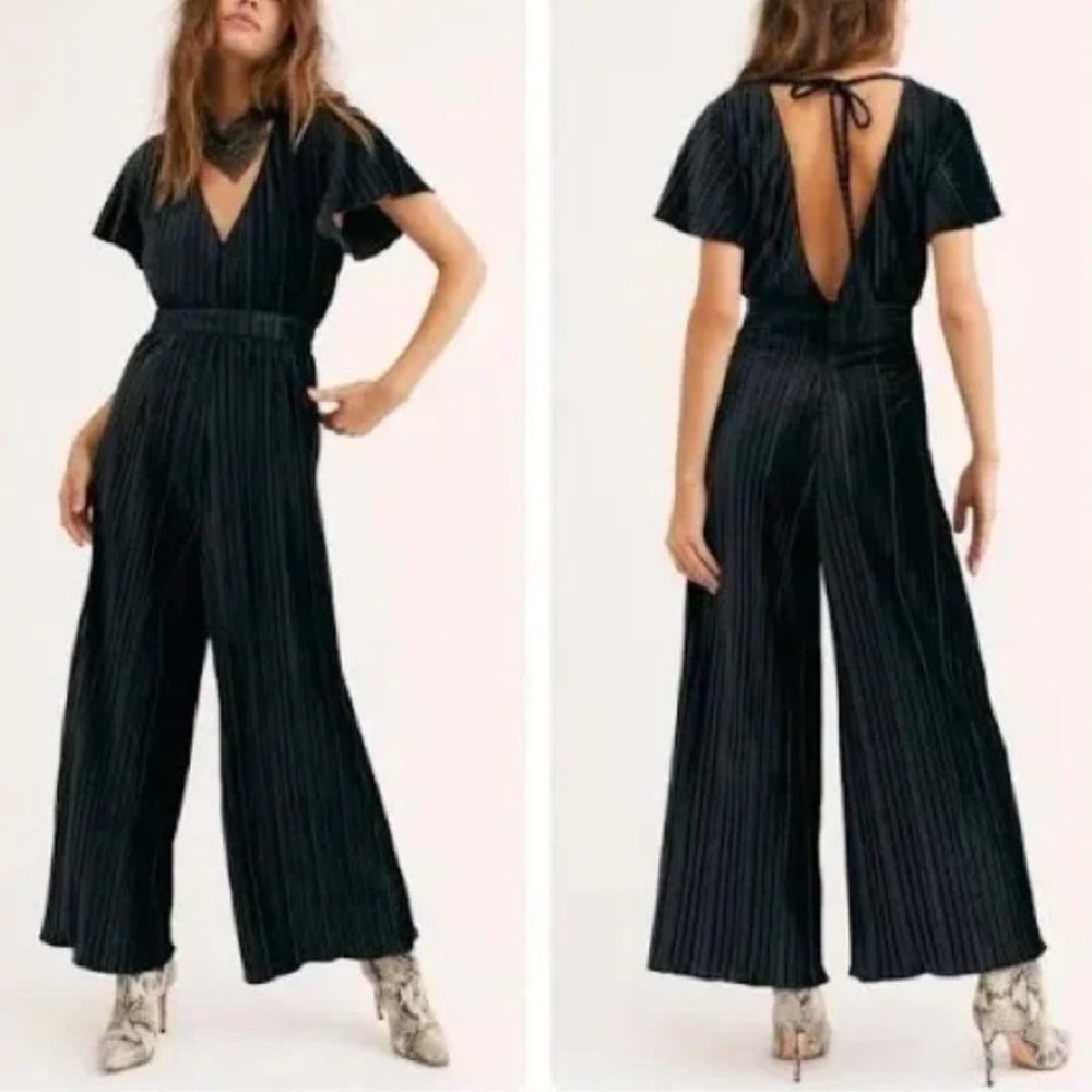 MinkPink Lex Velvet Jumpsuit
